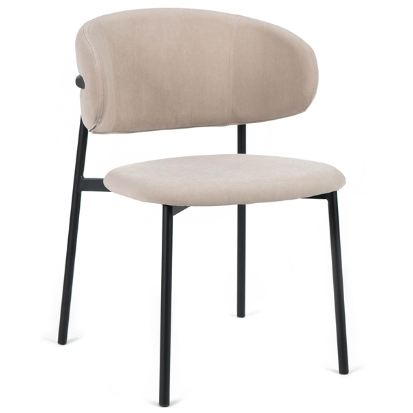 Jude Velvet Dining Chair in Beige Marc Main