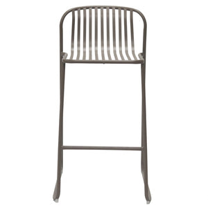 Amos 75cm Steel Bar Stool in Cappuccino