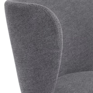 Harper 65cm Fabric Kitchen Bar Stool in Dark Grey