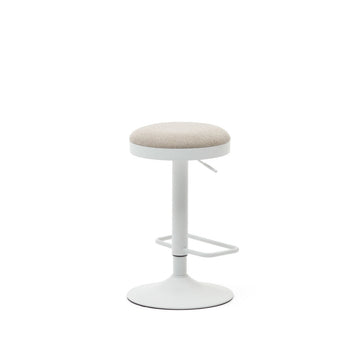 Jordan Fabric Kitchen Bar Stool in Beige
