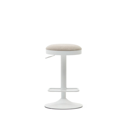 Jordan Fabric Kitchen Bar Stool in Beige