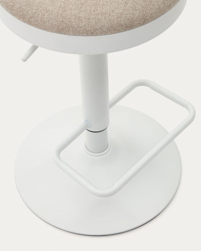 Jordan Fabric Kitchen Bar Stool in Beige