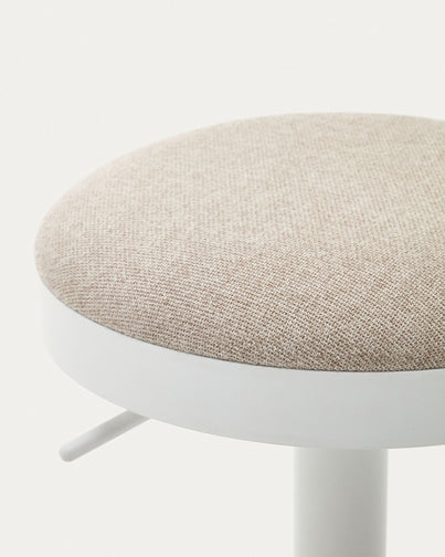 Jordan Fabric Kitchen Bar Stool in Beige
