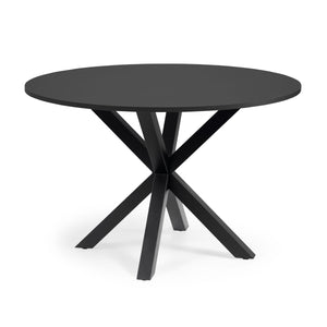 Xander 120cm Dining Table in Black/Black