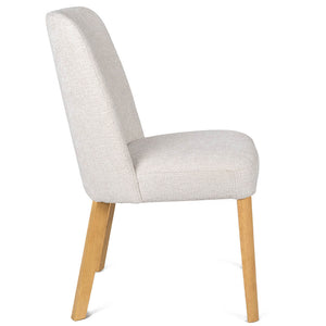 Caleb Fabric Dining Chair in Natural/Pearl