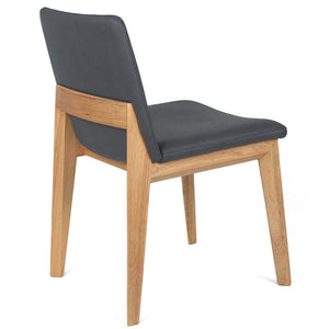 Huxley Fabric Dining Chair in Oak/Dark Pewter