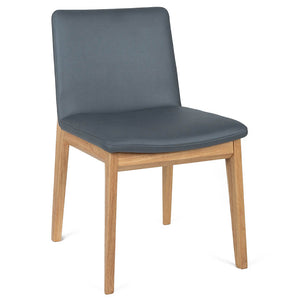Huxley Fabric Dining Chair in Oak/Dark Pewter