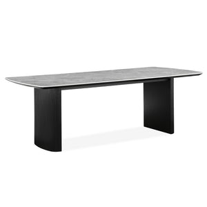 Cassius 220cm Ceramic Dining Table in Grey