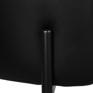 Brooke Leatherette Kitchen Bar Stool in Black