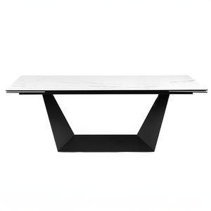 Davian 210-290cm Extendable Dining Table in Stormy White