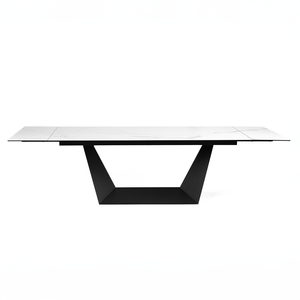 Davian 210-290cm Extendable Dining Table in Stormy White