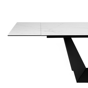 Davian 210-290cm Extendable Dining Table in Stormy White