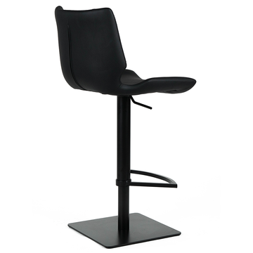 Mario Leatherette Kitchen Bar Stool in Black