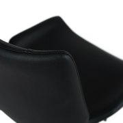 Mario Leatherette Kitchen Bar Stool in Black