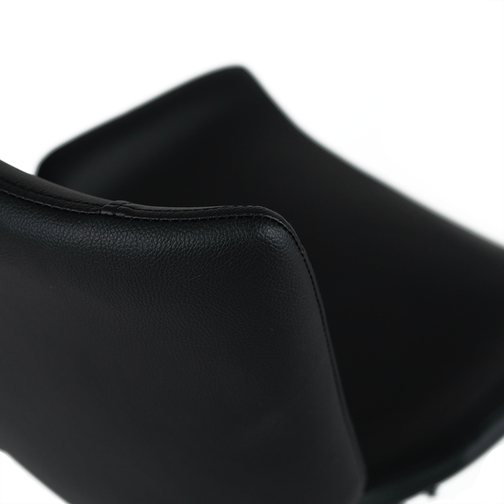 Mario Leatherette Kitchen Bar Stool in Black