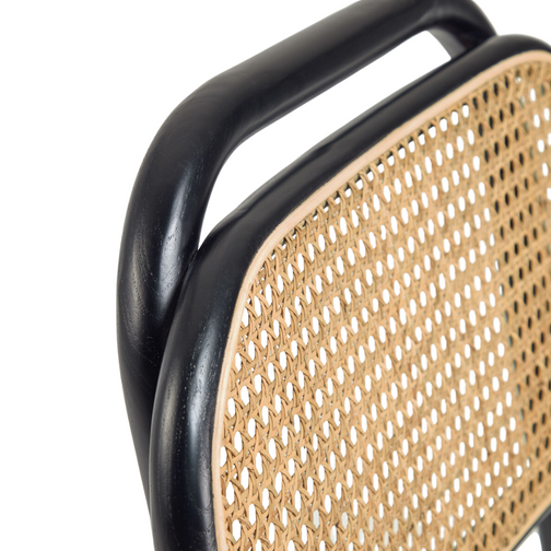 Alana Fabric Kitchen Bar Stool in Black