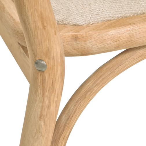 Alana Fabric Kitchen Bar Stool in Natural
