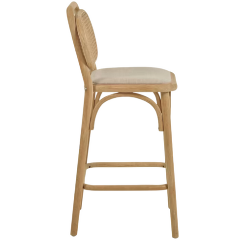 Alana Fabric Kitchen Bar Stool in Natural