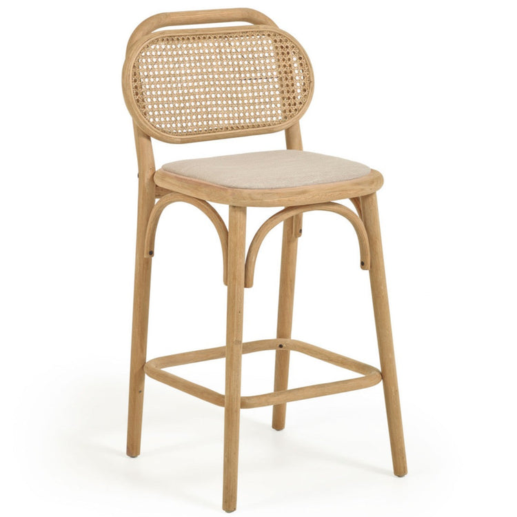 Alana Fabric Kitchen Bar Stool in Natural
