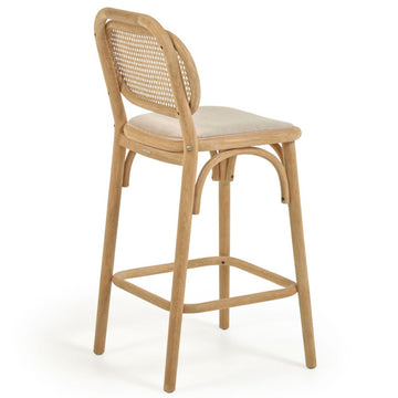 Alana Fabric Kitchen Bar Stool in Natural