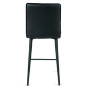 Carson Leatherette Kitchen Bar Stool in Black